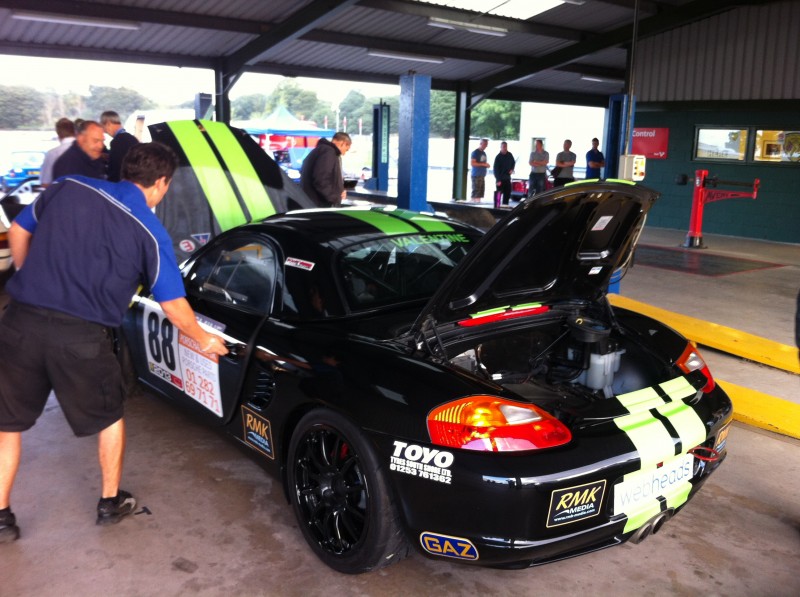 The Boxster in scrutineering