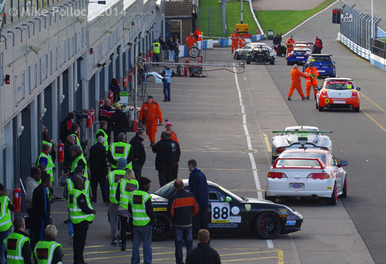 Forming up in the Donington pit lane. Photo © Mike Pollock