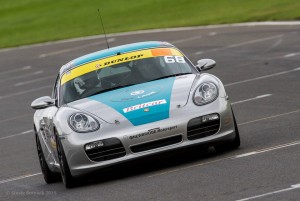 In the 987 Boxster at Snetterton.